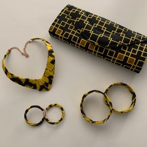 Authentic African clutch and accessories